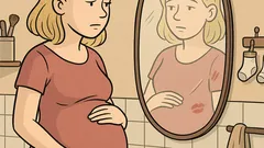 Vtip: Tehotná blondínka pred zrkadlom...