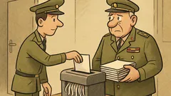 Vtip: Generál pri skartovačke chce kópiu