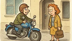 Vtip: Magduška, nechcete domov na motorke?