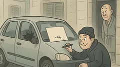 Vtip: Zaparkoval som auto a nechal odkaz