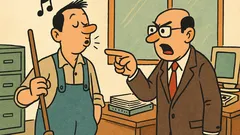 Vtip: Pán kolega, u nás sa nepospevuje!