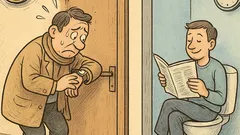 Vtip: Minúta závisí od strany dverí