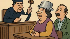 Vtip: Sudca rieši hrniec na hlave