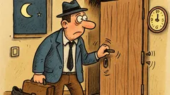 Vtip: Čím neskôr prídeš, tým hlasnejšie dvere