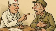 Vtip: Hašek na odvode u vojenského lekára