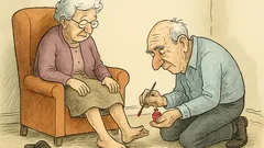 Vtip: Keď babka dostala artritídu, dedko maľoval