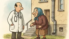 Vtip: Lekár zakáže tete chodiť po schodoch…