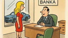 Vtip: Blondínka príde v Bratislave do banky
