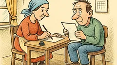 Vtip: Píšem ti pomaly...