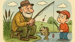 Vtip: Deduško, kde vás babička ulovila?