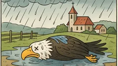 Vtip: Letel orol, zmokol...