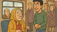 Vtip: Babička, chcete si sadnúť na moje miesto?