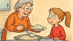 Vtip: Starká, čo bude dnes na obed?