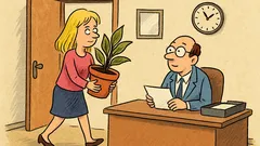 Vtip: Prečo nosia blondínky do práce kvetináč?