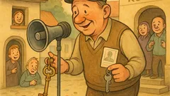 Vtip: Predseda volá do rozhlasu po zábave…