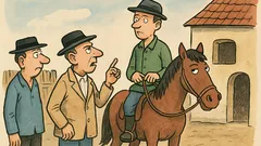 Vtip: Obchodník s koňmi zavolá syna