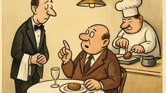 Vtip: Zvedavý hosť sa pýta čašníka…