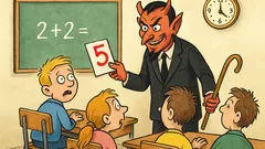 Vtip: Vysvedčenie je zmluva s diablom