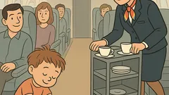 Vtip: V lietadle sa chlapec stále hral…