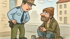 Vtip: Policajt bezdomovcovi: Akú chybu ste urobili?