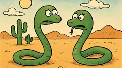 Vtip: Dva hady na púšti sa pýtajú