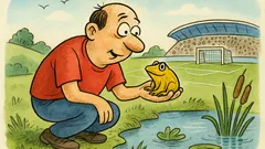 Vtip: Fero chytil zlatú žabku