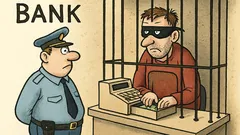 Vtip: Bankového lupiča v Bratislave posadili do kasy