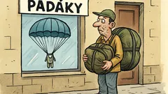 Vtip: Predám padák, raz použitý…