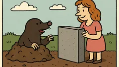 Vtip: Milujem ťa ako krtko betón.