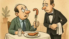 Vtip: Pán čašník, rezeň je ako plech