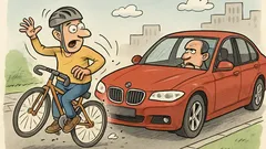Vtip: Ak vás na bicykli zrazí auto…