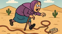 Vtip: Ide babka po púšti a potkne sa...