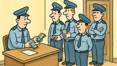 Vtip: Policajti majú výplatu, poručík volá…