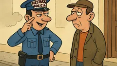 Vtip: Mestský policajt kontroluje občana