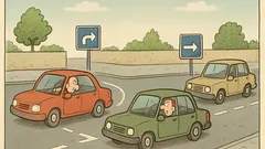 Vtip: Idú tri autá za sebou…