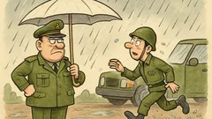 Vtip: Omáčka, skočte do auta po plášť!