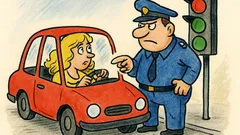 Vtip: Blondínka za volantom a policajt