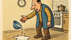 Vtip: Paulov zákon: Ďalej ako na podlahu