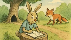 Vtip: Sedí zajac na pni, píše diplomovku