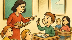 Vtip: Učiteľka sa pýta: Ako sa volá?