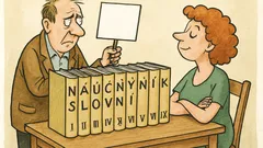 Vtip: Predám deväťzväzkový náučný slovník...