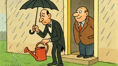 Vtip: Jean, bež poliať trávnik!