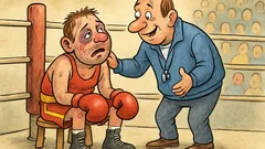 Vtip: Tréner utešuje borca po knokaute