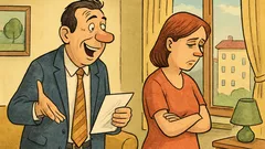 Vtip: Príde manžel domov: Vyhrali sme!