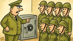 Vtip: Veliteľ má sejf, samé päťky