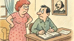 Vtip: Manželka spisovateľa vraví svojmu mužovi