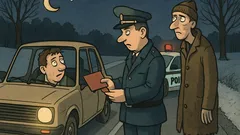 Vtip: Vodič v noci zobral stopára