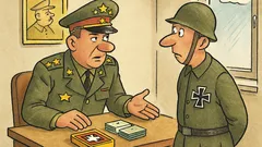 Vtip: Generál ponúka kríž alebo 100 mariek…