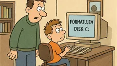 Vtip: Oci, čo znamená formátujem disk C?