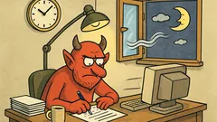 Vtip: Čert nikdy nespí... prečo?